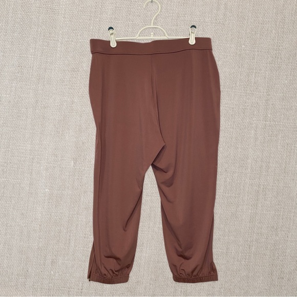 Lisa Rinna Collection Petite Rose Colored Banded Bottom‎ Knit Crop Pants Size MP - Picture 3 of 5